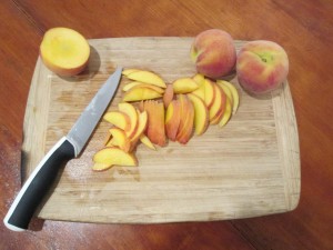Cutting Peaches